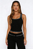 Fashionable Casual Sports Vest and Wide-Leg Pants Set SSN-211518