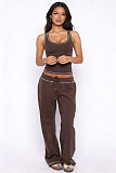 Fashionable Casual Sports Vest and Wide-Leg Pants Set SSN-211518