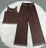 Fashionable Casual Sports Vest and Wide-Leg Pants Set SSN-211518