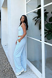 Fashionable Casual Sports Vest and Wide-Leg Pants Set SSN-211518