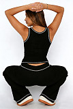 Fashionable Casual Sports Vest and Wide-Leg Pants Set SSN-211518