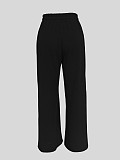 Summer Casual Patchwork Loose Straight Wide-Leg High-Waisted Sports Pants RS-T119