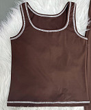 Fashionable Casual Sports Vest and Wide-Leg Pants Set SSN-211518