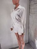 Casual Long-Sleeved Shirt and Shorts Suit RC-3251