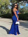 Women Off Shoulder Top Vest Loose Pants Set Casual Look CY-1107