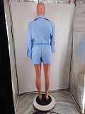 Casual Long-Sleeved Shirt and Shorts Suit RC-3251