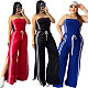 Women Off Shoulder Top Vest Loose Pants Set Casual Look CY-1107