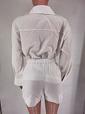 Casual Long-Sleeved Shirt and Shorts Suit RC-3251