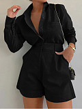 Casual Long-Sleeved Shirt and Shorts Suit RC-3251
