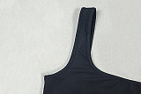 Sexy Solid Color Hollow-Out Backless Mid-Waist Bodycon Jumpsuit JY-006302