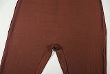Sexy Solid Color V-Neck Tie-Up Slim Fit Jumpsuit JY-006275
