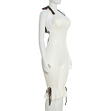 2026 New Halter Neck Strap Sexy Slim Fit Jumpsuit RS-26JP028