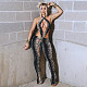 2026 Sexy Tight-Fitting Snake Print Backless Jumpsuit RS-26JP014