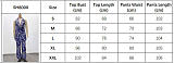 Fashionable V-neck Slim Fit Printed Sleeveless Top and Straight Leg Pants Set QZ-8000
