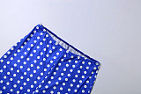 2026 Sexy Polka Dot Print Low-Cut Tight Top and Shorts Set XS-00605