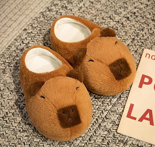 Teddy Bear Cotton Slippers Plush Kapibara Cartoon Otter Wholesale RS-20260326