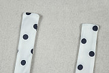 Fashion Polka Dot Print Deep V-Neck Sleeveless Halter Neck Fitted A-line Short Dress JY-303552
