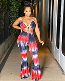 Summer New Arrival Sexy Slim Fit Lace-up Printed Jumpsuit RS-LS6346