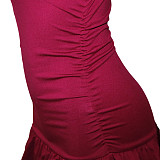 Summer New Slimming Short-Sleeve Multi-Layer Ruffle Cake Dress RS-391486