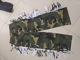 Trendy Hot Girl Wide-Leg Camouflage Jeans With Side Fur RS-60301