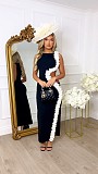 Sexy Sleeveless Hollow-Out Side Slit Long Floral Dress RS-YMT452