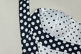 Sexy Black and White Color Block Halter Neck Strapless Slim Fit Bodycon Dress JY-305067