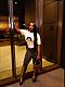 Fashionable and Sexy Moon Print Design Elastic Slim Fit Base Layer Top and Pants Set YZY-9006