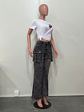 2026 Women Elasticity Detachable Two Wear Jeans OD-8734