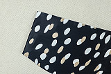 Sexy Backless Floral Print Polka Dot Strapless Slim Fit Trousers Set JY-919518
