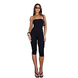 Sexy Solid Color Slim Fit Strapless Backless Bodysuit RS-D9961