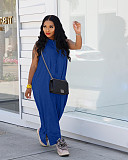 Fashionable Cape-Style Sleeveless Pocket Loose Dress HANI-61008