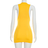 New Fashionable Letter Print Sexy Slim Fit Vest Dress RS-26DS002
