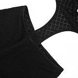 Sexy Hot Girl Solid Color Sheer Slim Fit Knitted Deep V Jumpsuit RS-26JP067
