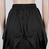 Casual Commuter Patchwork Lace-Trimmed Workwear Skirt NY-3888