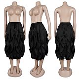 Casual Commuter Patchwork Lace-Trimmed Workwear Skirt NY-3888