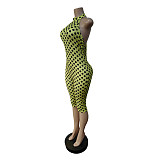 New Halter Neck Printed Elastic Slim Fit Jumpsuit MEM-88687
