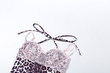 Sexy Leopard Print Bodycon Camisole Top and Slim Fit Trousers Set ZJQD-86812