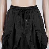 Casual Commuter Patchwork Lace-Trimmed Workwear Skirt NY-3888