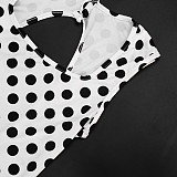 2026 Fashionable Slim Fit Polka Dot Jumpsuit RS-26JP025