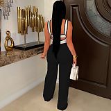 Fashionable Casual Strapless Overall Jumpsuit Set RS-2401