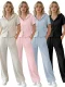 2026 New Summer Hooded Sweatshirt and Wide-Leg Pants Sports Two-Piece Set SNN-211522