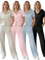 2026 New Summer Hooded Sweatshirt and Wide-Leg Pants Sports Two-Piece Set SNN-211522 2026 New Summer Hooded Sweatshirt and Wide-Leg Pants Sports Two-Piece Set SNN-211522