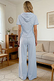 2026 New Summer Hooded Sweatshirt and Wide-Leg Pants Sports Two-Piece Set SNN-211522