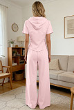 2026 New Summer Hooded Sweatshirt and Wide-Leg Pants Sports Two-Piece Set SNN-211522