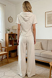 2026 New Summer Hooded Sweatshirt and Wide-Leg Pants Sports Two-Piece Set SNN-211522