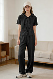 2026 New Summer Hooded Sweatshirt and Wide-Leg Pants Sports Two-Piece Set SNN-211522