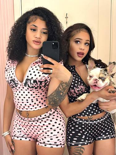 2026 Sexy Polka Dot Print Short-Sleeved Zipper Top and Shorts Set XS-26L2391