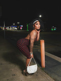 Sexy Halter Neck Deep V Polka Dot Slim Fit Elastic Jumpsuit Shorts CM-60402