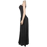 Fashionable and Elegant Waist-Defining Backless Slim-Fit Off-Shoulder Dress BY-7680