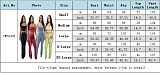 Casual High-Waisted Color-Blocked Vest and Flared Wide-Leg Pants Suit CM-60405